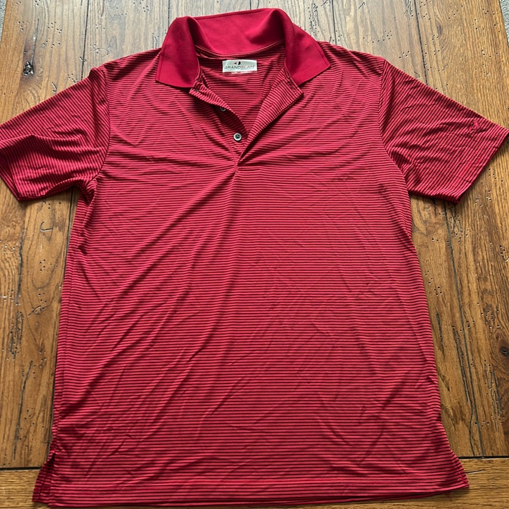 Grand slam red polo shirt